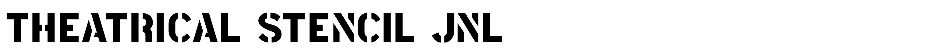 Theatrical Stencil JNL